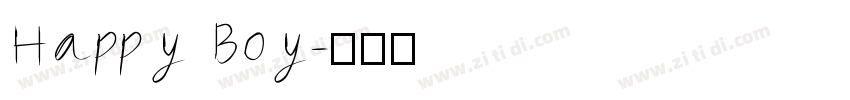 Happy Boy字体转换